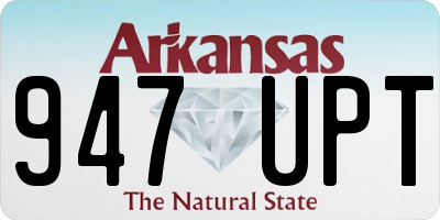 AR license plate 947UPT