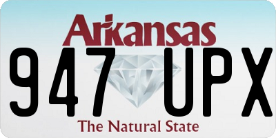 AR license plate 947UPX