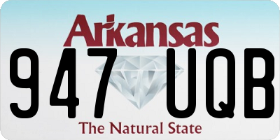 AR license plate 947UQB
