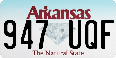 AR license plate 947UQF