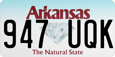 AR license plate 947UQK