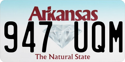 AR license plate 947UQM