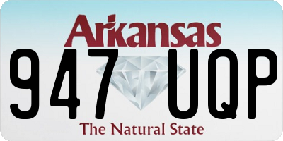 AR license plate 947UQP