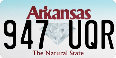 AR license plate 947UQR