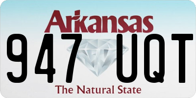 AR license plate 947UQT