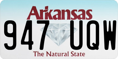 AR license plate 947UQW