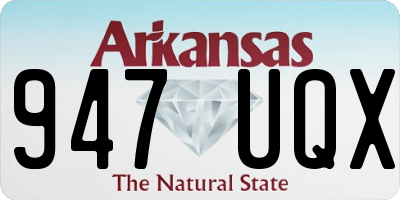 AR license plate 947UQX