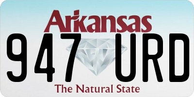 AR license plate 947URD