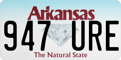 AR license plate 947URE