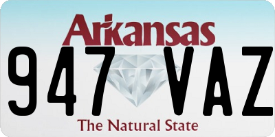 AR license plate 947VAZ
