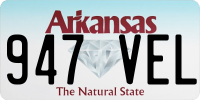 AR license plate 947VEL