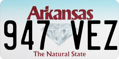 AR license plate 947VEZ