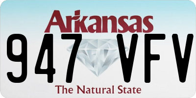 AR license plate 947VFV