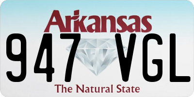 AR license plate 947VGL