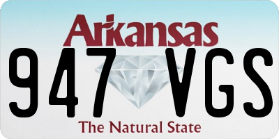 AR license plate 947VGS