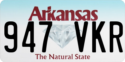 AR license plate 947VKR