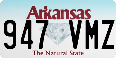 AR license plate 947VMZ