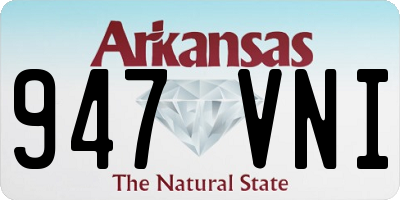 AR license plate 947VNI