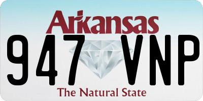 AR license plate 947VNP