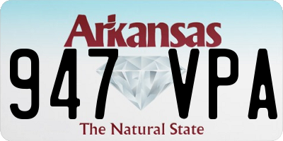 AR license plate 947VPA