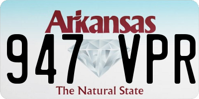 AR license plate 947VPR