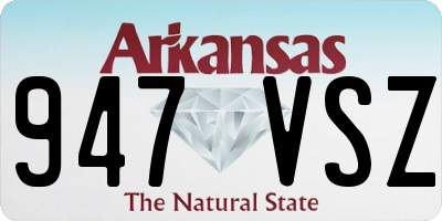 AR license plate 947VSZ