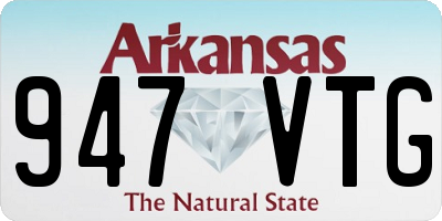 AR license plate 947VTG