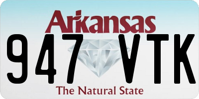 AR license plate 947VTK