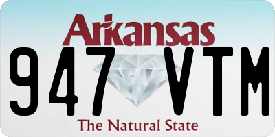 AR license plate 947VTM