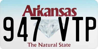 AR license plate 947VTP