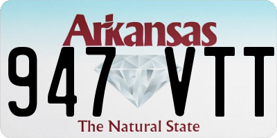 AR license plate 947VTT