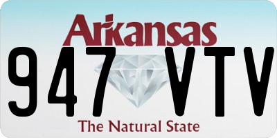 AR license plate 947VTV