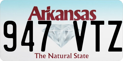 AR license plate 947VTZ
