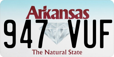 AR license plate 947VUF
