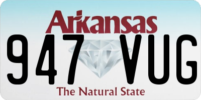 AR license plate 947VUG