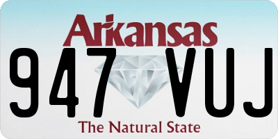 AR license plate 947VUJ