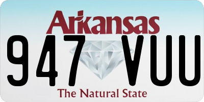 AR license plate 947VUU