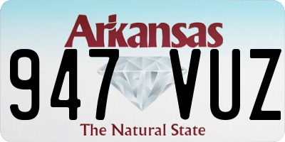 AR license plate 947VUZ
