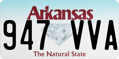 AR license plate 947VVA