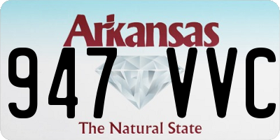 AR license plate 947VVC