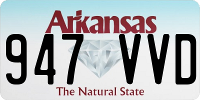 AR license plate 947VVD