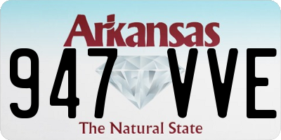 AR license plate 947VVE