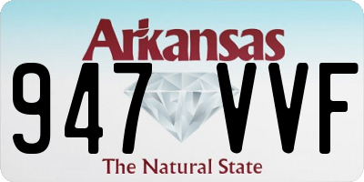 AR license plate 947VVF