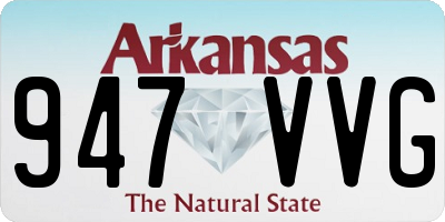 AR license plate 947VVG