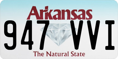 AR license plate 947VVI