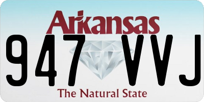 AR license plate 947VVJ