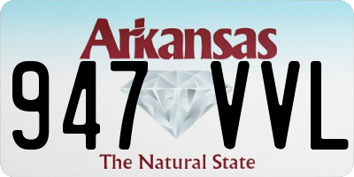 AR license plate 947VVL