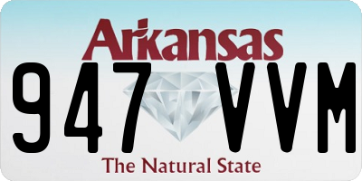 AR license plate 947VVM