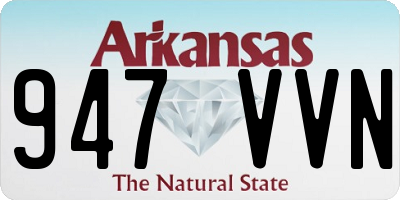 AR license plate 947VVN