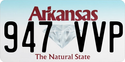 AR license plate 947VVP
